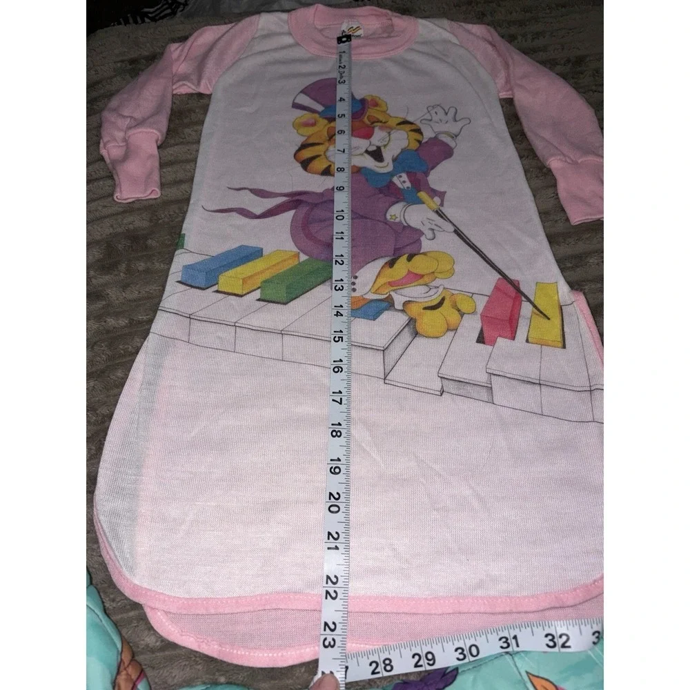 Vtg 80's Dr. Denton‎ Girls 3 T Nightgown  Pajamas Tiger Dancing Tuxedo Keyboard